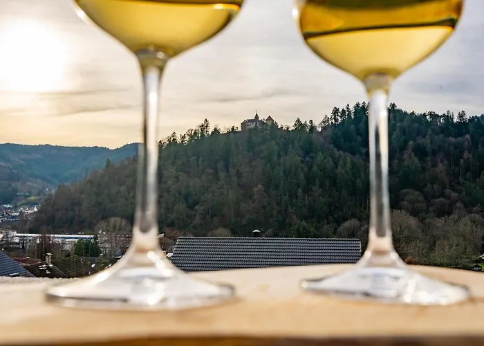 Schlossblick Schwarzwaldpanorama * Gernsbach